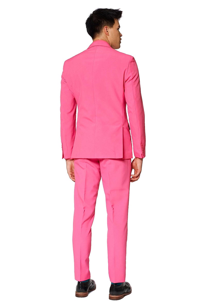 OppoSuits - Men's - Solid Color Suit Mr. Pink - 44 - Pink - Image 3